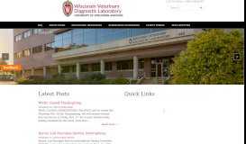 
							         Wisconsin Veterinary Diagnostic Laboratory -								  
							    