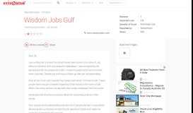 
							         Wisdom Jobs Gulf – Dirty Scam								  
							    