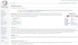 
							         Wisdom Jobs - Wikipedia								  
							    