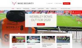 
							         Wise Security Services - UK Security and Stewarding								  
							    