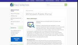 
							         WISEdash Public Portal | Wisconsin Department of Public Instruction								  
							    