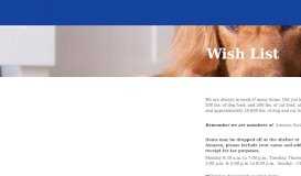 
							         Wish List - The Washington County Humane Society								  
							    