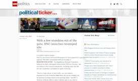 
							         With a few stumbles out of the gate, RNC ... - CNN Political Ticker								  
							    