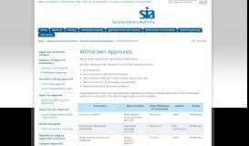 
							         Withdrawn Approvals - SIA								  
							    
