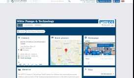 
							         Witte Pumps & Technology - IndustryArena								  
							    