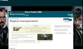 
							         Wizarding transportation | Harry Potter Wiki | FANDOM powered by Wikia								  
							    