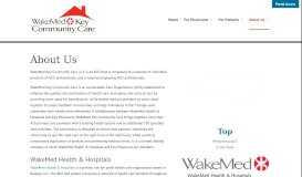 
							         WKCC Accountable Care Organization | WakeMed Key Community Care								  
							    