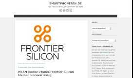 
							         WLAN-Radio: vTuner/Frontier Silicon bleiben unzuverlässig ...								  
							    