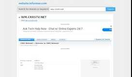 
							         wm.crrstv.net at WI. CRRS Webmail :: Welcome to CRRS ...								  
							    