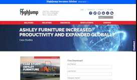 
							         WMS - WA - Ashley Furniture - HighJump Software								  
							    