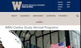 
							         WMU-Cooley Study Abroad Programs | WMU Cooley Law School								  
							    