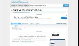 
							         wnet.wilsonsecurity.com.au at WI. Login | Wilson Security								  
							    