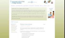 
							         WNYUA Online Services | Patient Instructions - WNY Urology								  
							    