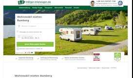 
							         Wohnmobil mieten Bamberg - Online-Preisvergleich - Billiger Mietwagen								  
							    