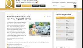 
							         Wohnmobil-Vermieter: Test von Preis, Angebot & Service - DtGV								  
							    