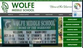 
							         Wolfe Middle School								  
							    