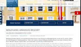 
							         Wolfgang Amadeus Mozart | salzburg-portal.com einfach mehr Salzburg								  
							    