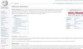 
							         Wolfram Research – Wikipedia								  
							    