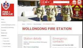 
							         WOLLONGONG Fire Station - Fire and Rescue NSW								  
							    