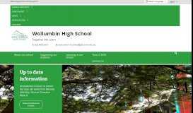 
							         Wollumbin High School: Home								  
							    