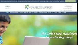 
							         Wolsey Hall Oxford: Homeschooling Online Courses								  
							    