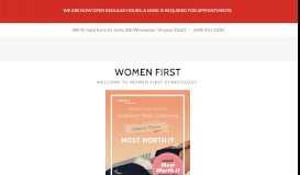 
							         Women First - Gynecology, Fat Reduction								  
							    