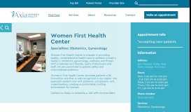 
							         Women First Health Center: OBGYN Specialists in West Orange, NJ								  
							    