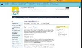 
							         Women, Infants, and Children (WIC) | Florida Department of Health								  
							    