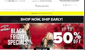 
							         Women's Clothing, Dresses, Jewelry, Accessories & Gifts | francesca's								  
							    