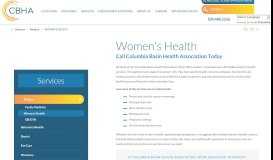 
							         Women's Health - Columbia Basin Health Association								  
							    