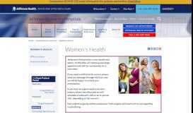 
							         Women's Health - Jefferson University Hospitals								  
							    