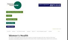 
							         Women's Health | Petaluma Health Center								  
							    