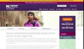 
							         Women's Health Services | Novant Health Thomasville OB/GYN								  
							    