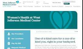 
							         Women's Health | West Jefferson Medical Center								  
							    