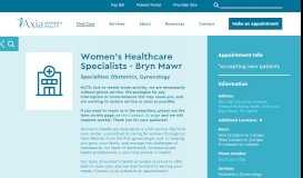 
							         Women's Healthcare Specialists of Bryn Mawr - Axia Women's Health								  
							    