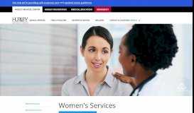 
							         Women's Services - Hurley Medical Center								  
							    