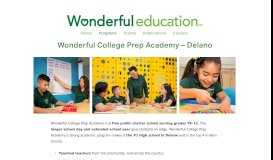 
							         Wonderful Academy—Delano — Wonderful Education								  
							    