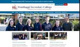 
							         Wonthaggi Secondary College | Achieving success in a caring and ...								  
							    