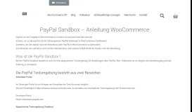 
							         WooCommerce PayPal in der Sandbox testen - WooExperte								  
							    