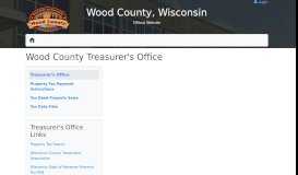 
							         Wood County Treasurer's Office - Wood County Wisconsin								  
							    
