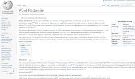 
							         Wood Mackenzie - Wikipedia								  
							    