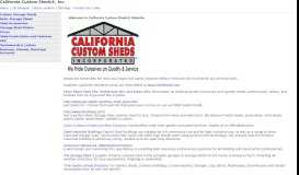 
							         Wood Storage Sheds – California Custom Sheds, Inc.								  
							    