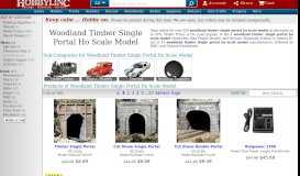 
							         Woodland Timber Single Portal HO Scale Model Railroad Tunnel ...								  
							    