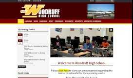 
							         Woodruff High School: Home								  
							    