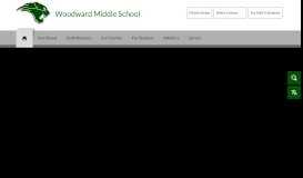 
							         Woodward Middle School / Homepage								  
							    