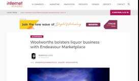 
							         Woolworths bolsters liquor business with Endeavour Marketplace ...								  
							    