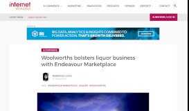 
							         Woolworths bolsters liquor business with ... - Internet Retailing								  
							    