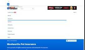 
							         Woolworths Pet Insurance Review May 2019 | finder.com.au								  
							    