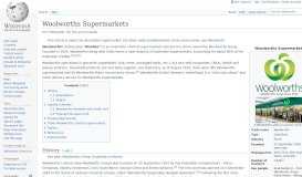 
							         Woolworths Supermarkets - Wikipedia								  
							    