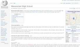 
							         Woonsocket High School - Wikipedia								  
							    